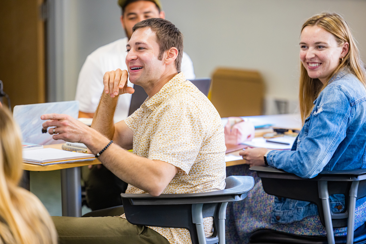 students smiling