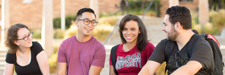 students walking together at Chapman