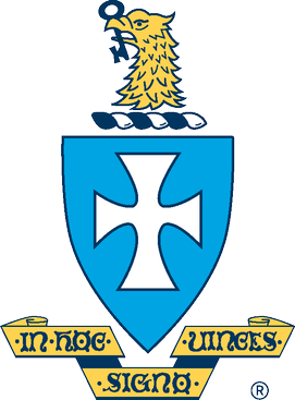 Sigma Chi Blue and Gold Crest