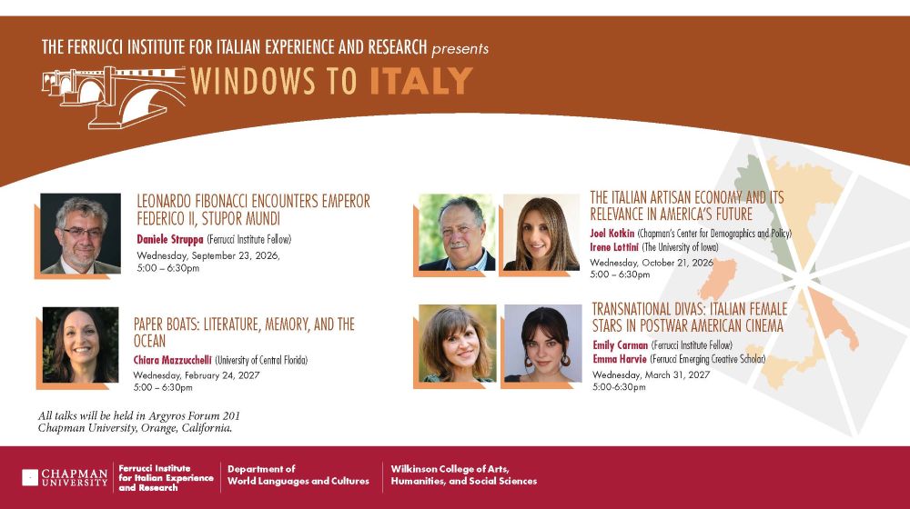Windows to Italy 2027 banner