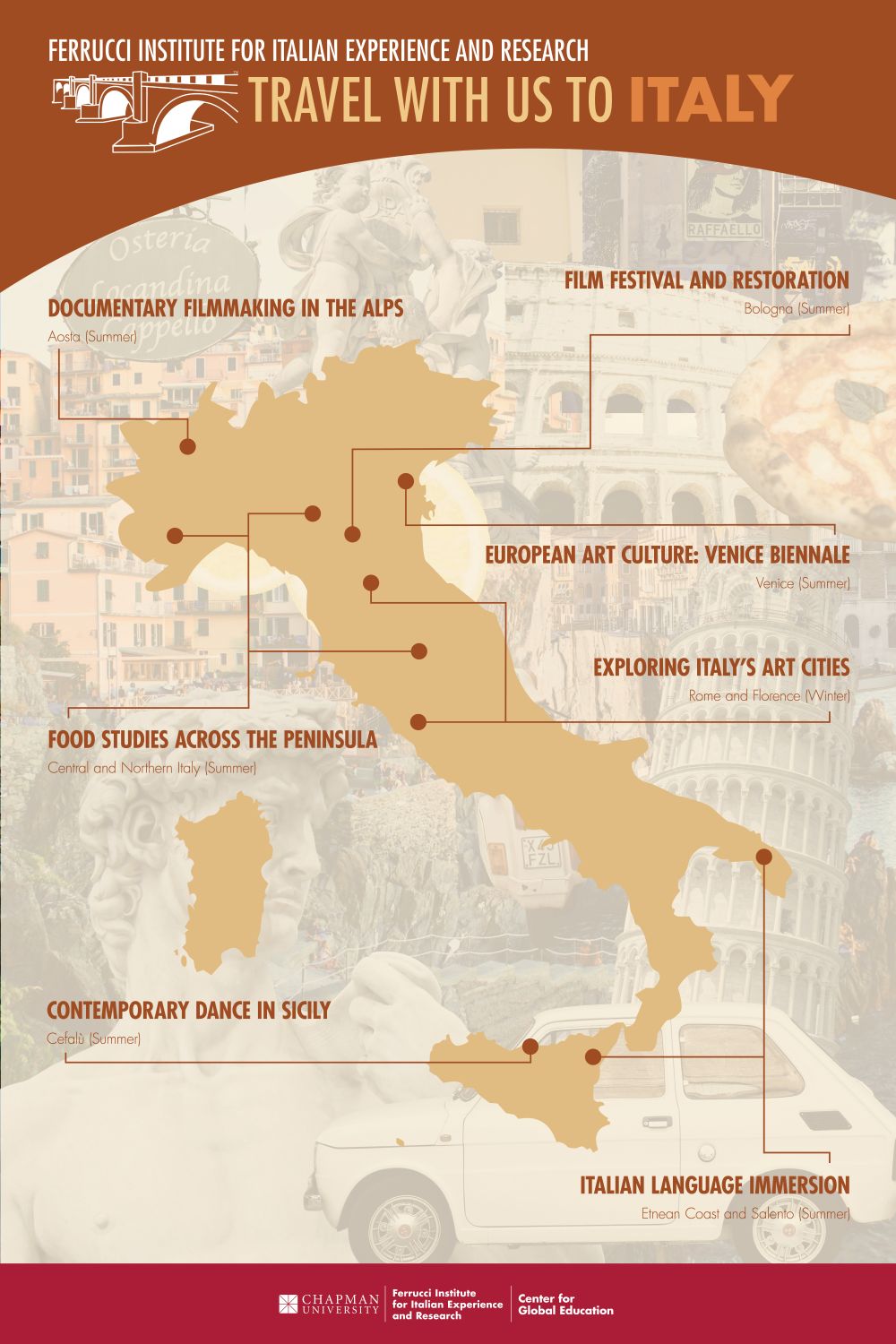 Travel with us to Italy