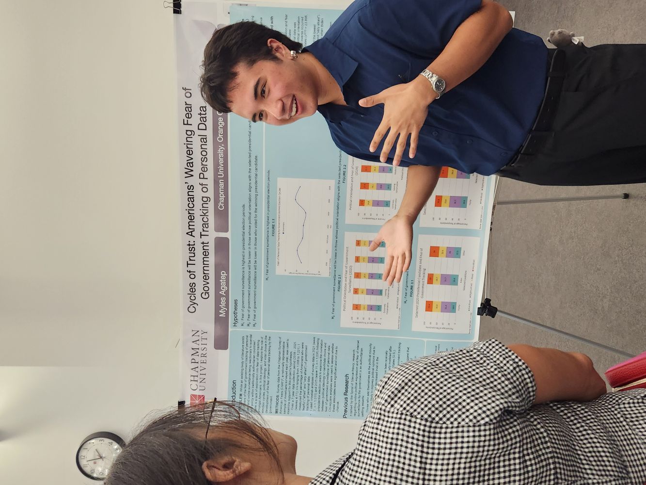 Summer 2026 participant presenting research at the concluding symposium.