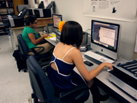 Students in mac lab