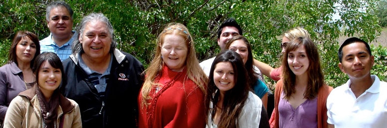 Chapman students pose for a photo.